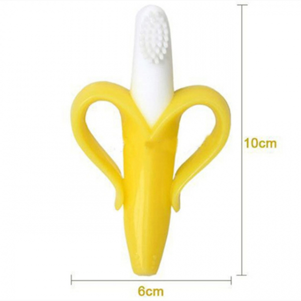 Силіконова зубна щітка Banana