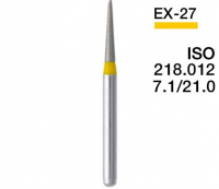 EX-27 (Perfect) Алмазний бор, конус-олівець, ISO 218/012, синій, 5 шт