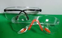 Очки защитные, прозрачные Luxor 06 (с оранжевым держателем для носа) 1 шт