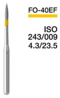 FO-40EF (Perfect) Алмазний бор, полум'яний, ISO 243/009, жовтий, 5 шт