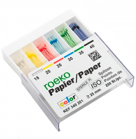 Roeko Paper Points color ISO (Coltene) Бумажные штифты, 200 шт