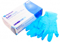 SafeTouch Vitals Slim блакитні, 1175TG-2, 3 г (Medicom) Рукавички оглядові нітрилові текстуровані без пудри н/с, 50 пар