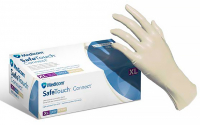 SafeTouch Connect, 1124, размер - M, 6,4 г (Medicom) Перчатки смотровые, латексные опудренные, нестерильные