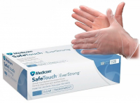 SafeTouch EverStrong, 1129 (Medicom) Перчатки виниловые смотровые без пудры нестерильные, 50 пар