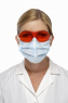Стоматологічні окуляри захисні ЗМ 2846 (червоно-оранжеві)