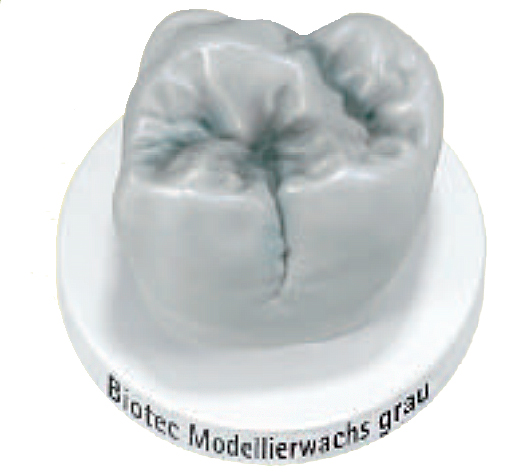 Моделювальний віск Bredent Біотек у формі зуба (сірий, 60 г)