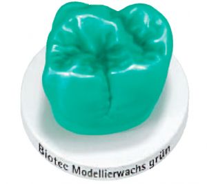 Моделювальний віск Bredent Біотек у формі зуба (зелений, 60 г)