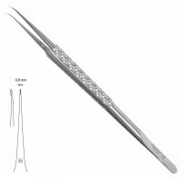 MK 304 (Chirmed) Пінцет мікрохірургічний прямий, з насічкою, 180 мм/0.5 мм