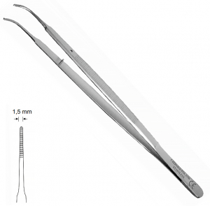 CO 202 Gerald (Chirmed) Пінцет анатомічний прямий, 175 мм