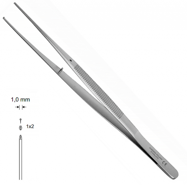 CO 222 Semken (Chirmed) Пинцет хирургический, 175 мм