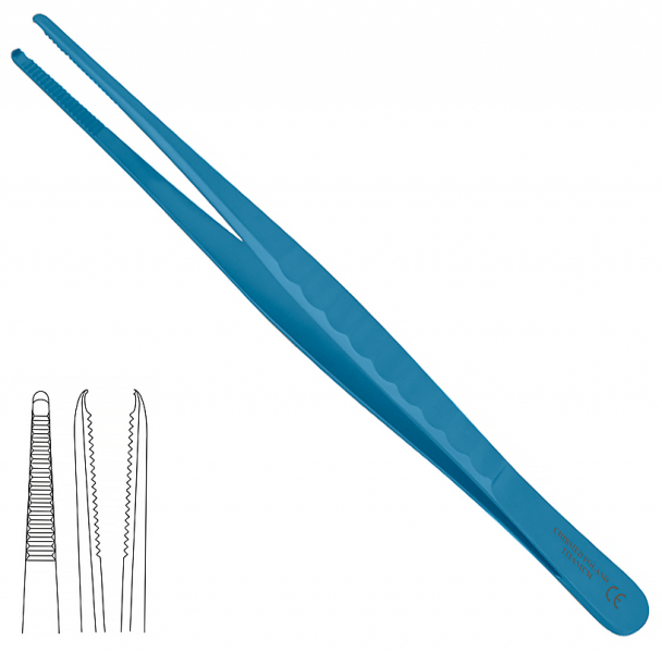 ST 101/T (Chirmed) Имплантологический пинцет, 150 мм