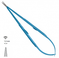MK 77/T, TITANIUM (Chirmed) Мікрохірургічний тримач голок (185 мм, із замком, прямий кінчик 1,0 мм)