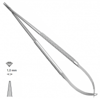 MK 78 (Chirmed) Микрохирургический держатель игл (185 мм, прямой кончик 1,0 мм)