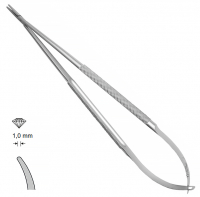 MK 80 (Chirmed) Мікрохірургічний утримувач голок (185 мм, вигнутий кінчик 1,0 мм)