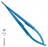 MK 85/T, TITANIUM (Chirmed) Мікрохірургічний тримач голок (150 мм, із замком, прямий кінчик 0,5 мм)