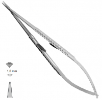 MK 240 (Chirmed) Мікрохірургічний тримач голок (185 мм, із замком, прямий кінчик 1,0 мм)