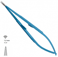MK 240/T, TITANIUM (Chirmed) Мікрохірургічний тримач голок (185 мм, із замком, прямий кінчик 1,0 мм)
