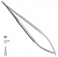 MK 241/1 (Chirmed) Мікрохірургічний тримач голок (185 мм, прямий кінчик 0,8 мм)