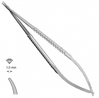 MK 243 (Chirmed) Мікрохірургічний утримувач голок (185 мм, вигнутий кінчик 1,0 мм)