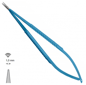 MK 245/T, TITANIUM (Chirmed) Мікрохірургічний тримач голок (210 мм, прямий кінчик 1,0 мм)