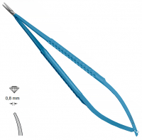 MK 247/1/T, TITANIUM (Chirmed) Мікрохірургічний тримач голок (210 мм, вигнутий кінчик 0,8 мм)