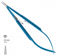MK 293/T/SR, TITANIUM (Chirmed) Мікрохірургічний тримач голок (150 мм, із замком, прямий кінчик 0,8 мм)