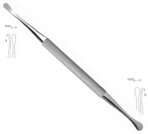 OR 11/M (Chirmed) Распатор крючок, 174 мм, 5х7.2 мм