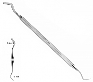 ST 1016 (Chirmed) Гладилка двостороння, 3x3 мм, жорстка