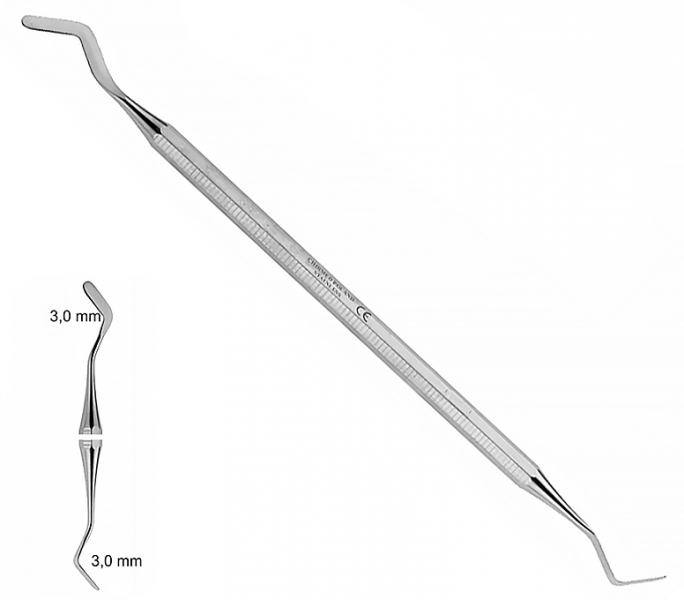ST 1016 (Chirmed) Гладилка двостороння, 3x3 мм, жорстка