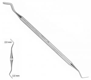 ST 1014 (Chirmed) Гладилка двостороння, 2x2 мм, жорстка