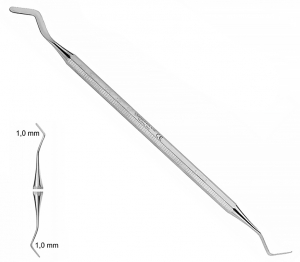 ST 1012 (Chirmed) Гладилка двостороння, 1x1 мм, жорстка