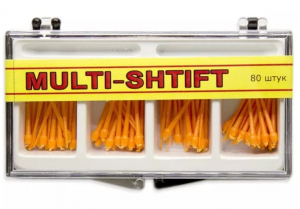 Штифти беззольні Рудент Multi-Shift (помаранчеві, 80 шт)