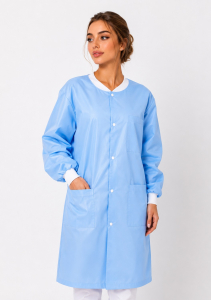Лабораторные халаты Dochem, 40 г/м2, синие, 10 шт
