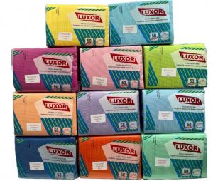 Серветки для пацієнта (нагрудники) LUXOR 3-шарові, 33х45 см (1 упаковка - 50 шт)