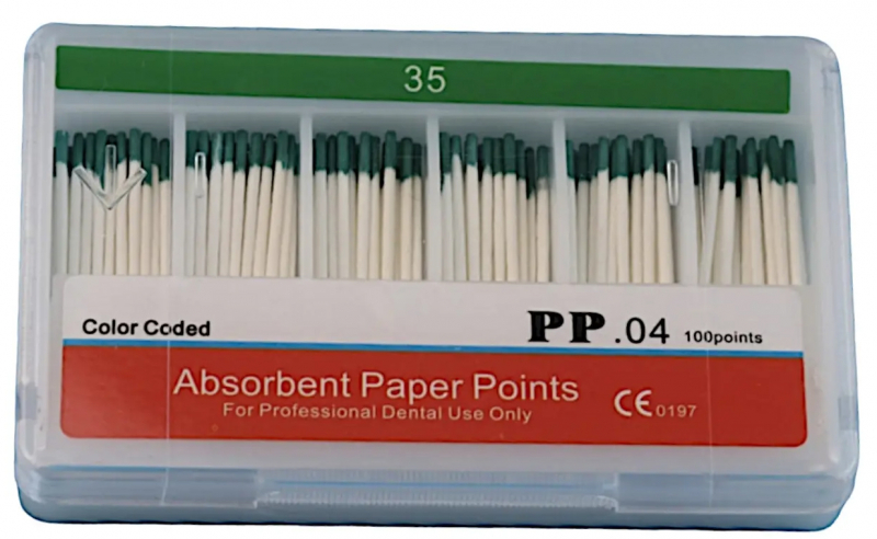 Штифты бумажные Perfect, конусность .04 (100 шт)