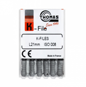 К-файли Thomas K-FILE (21 мм, 6 шт)