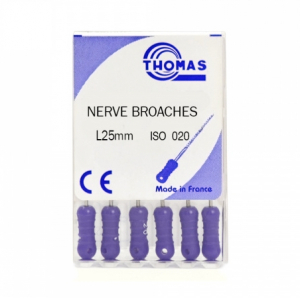 Пульпоекстрактор Thomas Barbed Broach (25 мм, 6 шт)