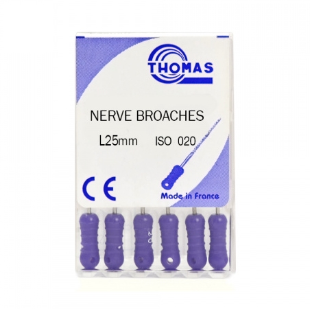Пульпоекстрактор Thomas Barbed Broach (25 мм, 6 шт)