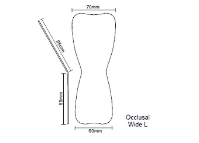 Дзеркало для інтраоральної фотографії YDM L (родієве, оклюзійне, широке)