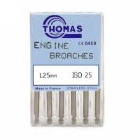 Машинный пульпоэкстракторы Thomas ENGINE BROACH №25 (25 мм, 6 шт)