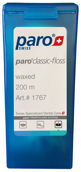 Classic-Floss, 200 м (Paro Swiss) Зубна нитка, вощена