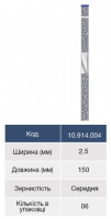 Штрипси металеві Microdont із пилкою, 2.5 мм (6 шт)