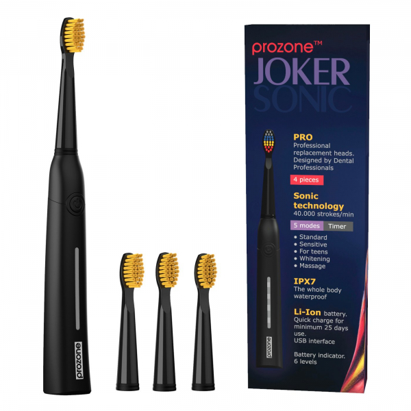 Звуковая зубная щетка ProZone JOKER ClassicYellow (Black)