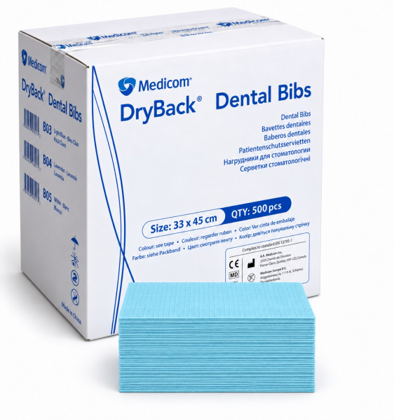 Dry-Back (Medicom) Салфетки медицинские-стоматологические (33х43 см, 500 шт)