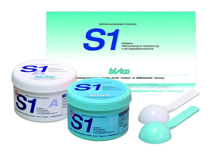 S1 Putty (Bisico) Матеріал для відбитка (база + активатор, 2х300 мл)