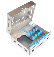 SIB-1010 (SteriTrays) Держатель для буров, коробка для хирургических и имплантологических инструментов, 100х80х48 мм
