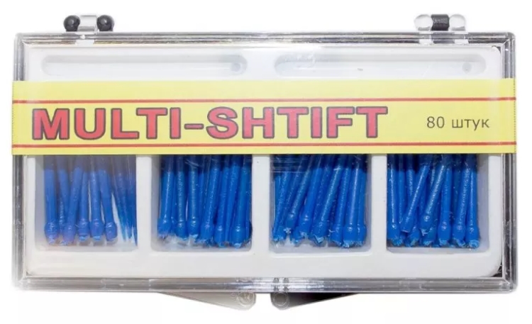 Штифти беззольні Рудент Multi-Shift (сині)