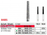 Алмазный бор Edenta, конус 848S.314.016 (FG)
