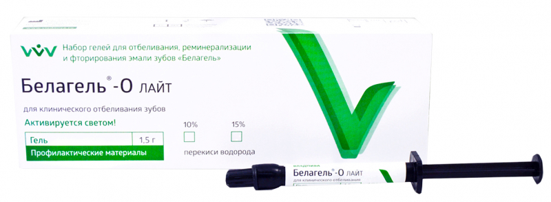 Гель для отбеливания VladMiva Белагель-О (лайт) 15% (1,5 г)
