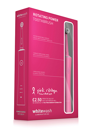 Электрическая зубная щетка WhiteWash розовая Electric Toothbrush (PRT1000P)